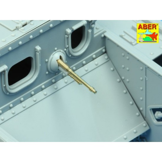 1/35 Barrels for Mk.V (Male/Female/Hermaphrodite)(2x6pdr 57mm Gun,6x 8mm Hotchkiss m.1909) 1/35 Barrels for Mk.V (Male/Female/Hermaphrodite)(2x6pdr 57mm Gun,6x 8mm Hotchkiss m.1909)