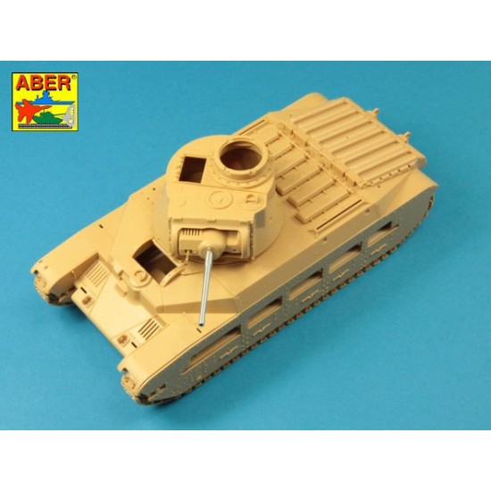 1/35 Valentine Mk.II-VII or Matilda Mk.III/IV Barrel w/Besa Gun for Tamiya/MiniArt kits 1/35 Valentine Mk.II-VII or Matilda Mk.III/IV Barrel w/Besa Gun for Tamiya/MiniArt kits