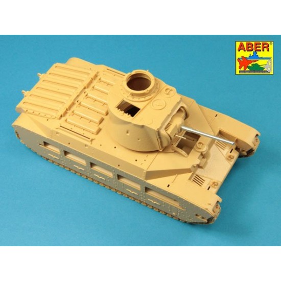 1/35 Valentine Mk.II-VII or Matilda Mk.III/IV Barrel w/Besa Gun for Tamiya/MiniArt kits 1/35 Valentine Mk.II-VII or Matilda Mk.III/IV Barrel w/Besa Gun for Tamiya/MiniArt kits