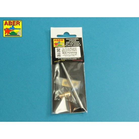 1/35 US T26E3 M26 Pershing 90mm M3 Barrel w/Muzzle Brake for Tamiya kits 1/35 US T26E3 M26 Pershing 90mm M3 Barrel w/Muzzle Brake for Tamiya kits