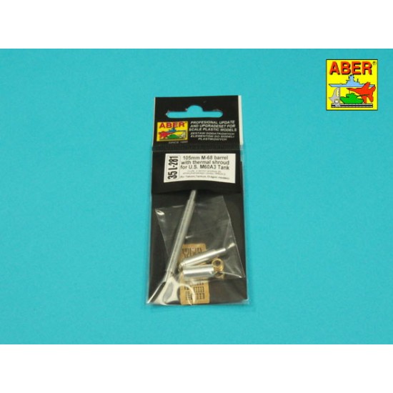 1/35 M60A3 105mm M-68 Gun Barrel w/Thermal Shroud for Dragon/Takom/Tamiya kits 1/35 M60A3 105mm M-68 Gun Barrel w/Thermal Shroud for Dragon/Takom/Tamiya kits