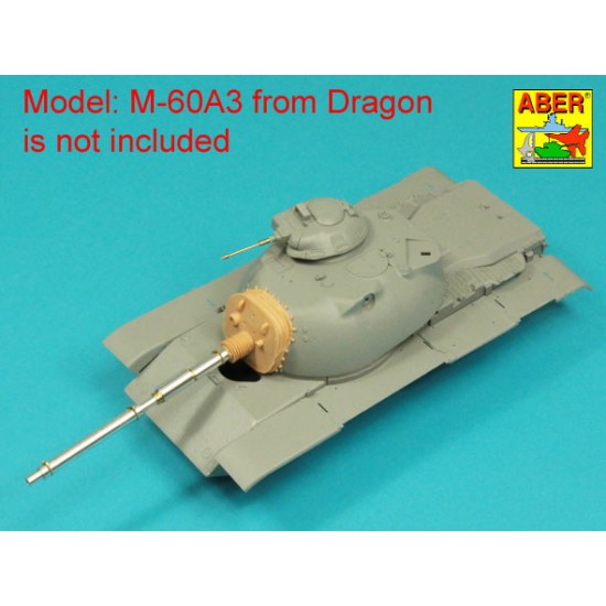 1/35 M60A3 105mm M-68 Gun Barrel w/Thermal Shroud for Dragon/Takom/Tamiya kits 1/35 M60A3 105mm M-68 Gun Barrel w/Thermal Shroud for Dragon/Takom/Tamiya kits