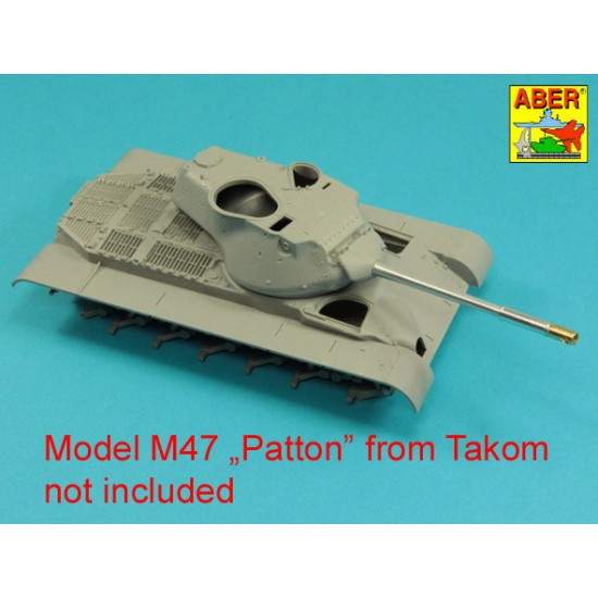 1/35 M47 Patton 90mm M-36 Barrel Cyrindrical Muzzle Brake for Takom/Italeri kits 1/35 M47 Patton 90mm M-36 Barrel Cyrindrical Muzzle Brake for Takom/Italeri kits
