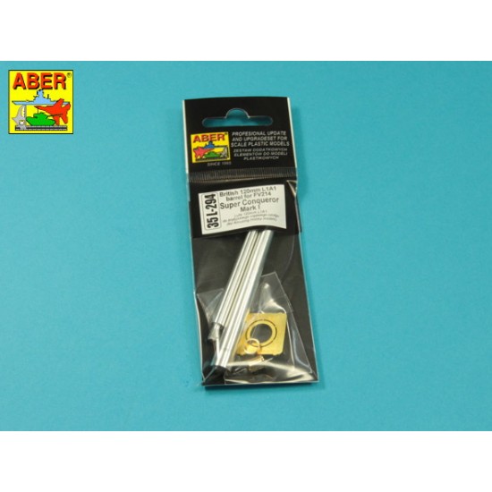 1/35 FV214 Super Conqueror Mark I 120mm L1A1 Gun Barrel for Dragon Black Label kits 1/35 FV214 Super Conqueror Mark I 120mm L1A1 Gun Barrel for Dragon Black Label kits