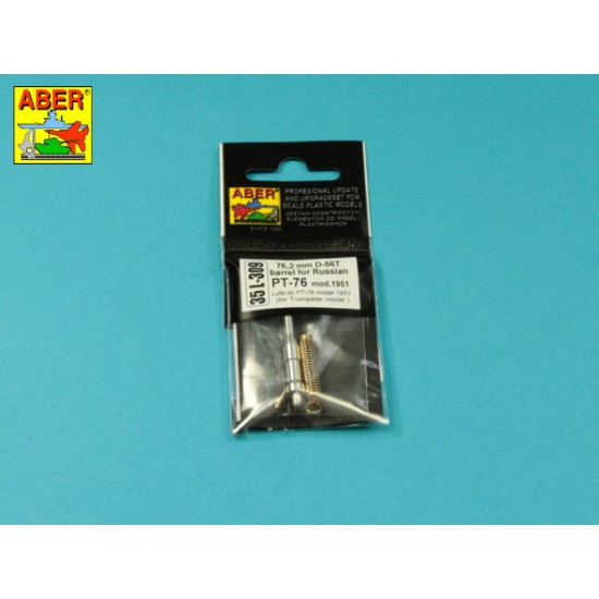 1/35 Russian PT-76 mod.1951 76.2mm D-56T Gun Barrel for Trumpeter kits 1/35 Russian PT-76 mod.1951 76.2mm D-56T Gun Barrel for Trumpeter kits
