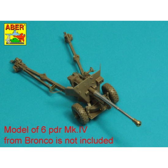 1/35 6 pdr Mk.IV (57mm) A/T Gun Barrel for w/Ball Muzzle Brake 1/35 6 pdr Mk.IV (57mm) A/T Gun Barrel for w/Ball Muzzle Brake
