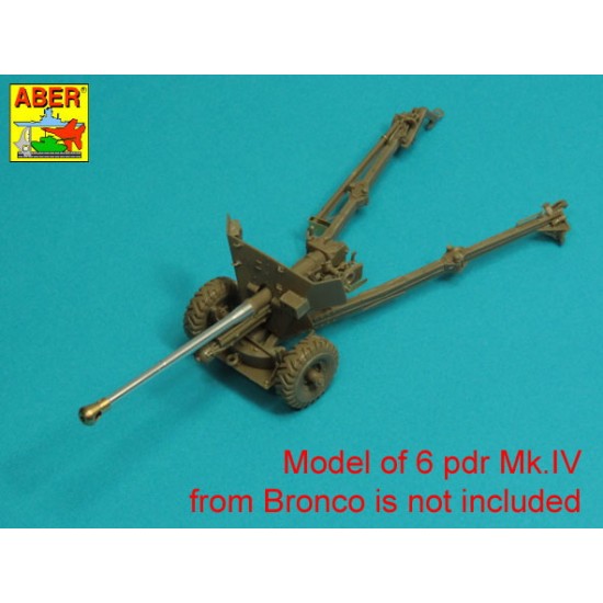 1/35 6 pdr Mk.IV (57mm) A/T Gun Barrel for w/Ball Muzzle Brake 1/35 6 pdr Mk.IV (57mm) A/T Gun Barrel for w/Ball Muzzle Brake