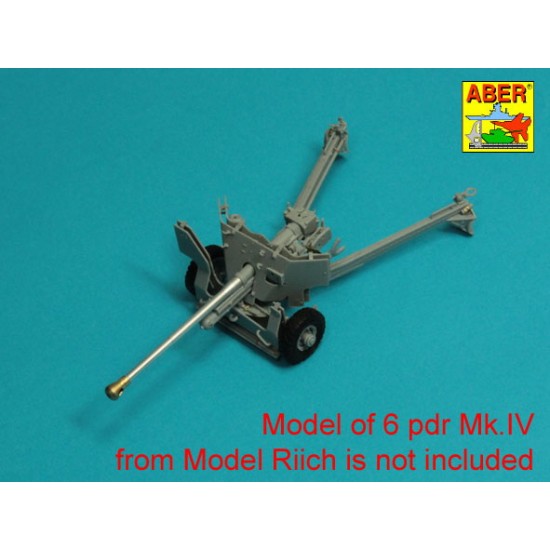 1/35 6 pdr Mk.IV (57mm) A/T Gun Barrel for w/Ball Muzzle Brake 1/35 6 pdr Mk.IV (57mm) A/T Gun Barrel for w/Ball Muzzle Brake