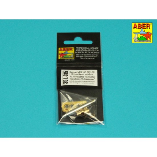 1/35 German 10.5 cm L/28 Gun Barrel for Pz.Sfl.IVb/Heuschrecke Ivb 1/35 German 10.5 cm L/28 Gun Barrel for Pz.Sfl.IVb/Heuschrecke Ivb