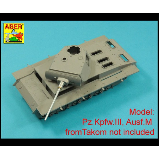 1/35 German PzKpfw.III AusfJ/L/M 50mm KwK39L/60 Gun Barrel for Takom kits 1/35 German PzKpfw.III AusfJ/L/M 50mm KwK39L/60 Gun Barrel for Takom kits