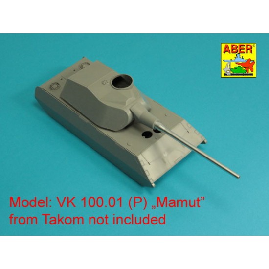 1/35 Vk 100.01(P) MAMMUT Gun Barrel 128mm PaK 44 L/55 for Takom kits 1/35 Vk 100.01(P) MAMMUT Gun Barrel 128mm PaK 44 L/55 for Takom kits