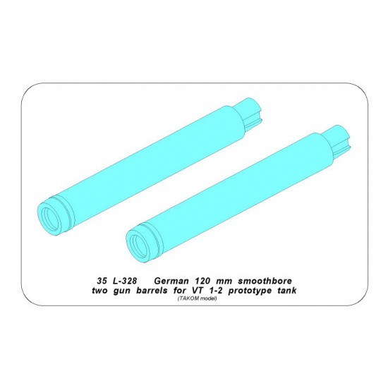 1/35 German Tank VT 1-2 Gun Barrels 120mm for Takom kits 1/35 German Tank VT 1-2 Gun Barrels 120mm for Takom kits