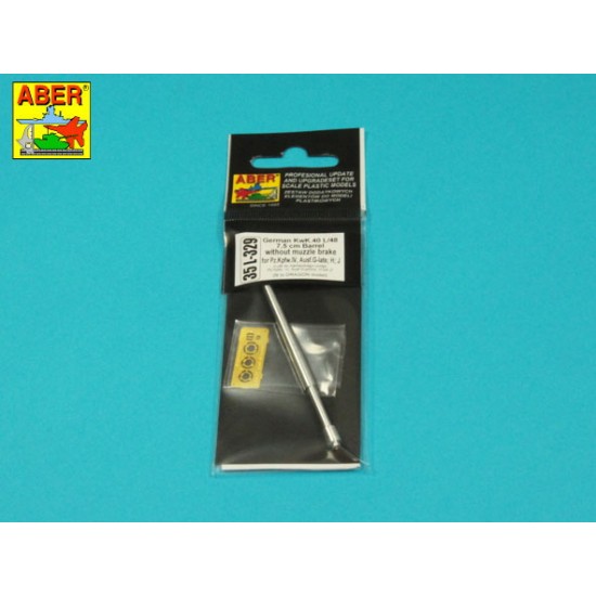 1/35 Pz.IV G/H/J 75mm KwK 40 L/48 Gun Barrel for Dragon kits 1/35 Pz.IV G/H/J 75mm KwK 40 L/48 Gun Barrel for Dragon kits