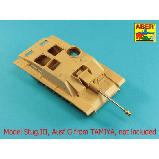 1/35 StuK.40 L/48 7.5cm Barrel for StuG.III Ausf.F/8 & G Early for Tamiya/Dragon kits