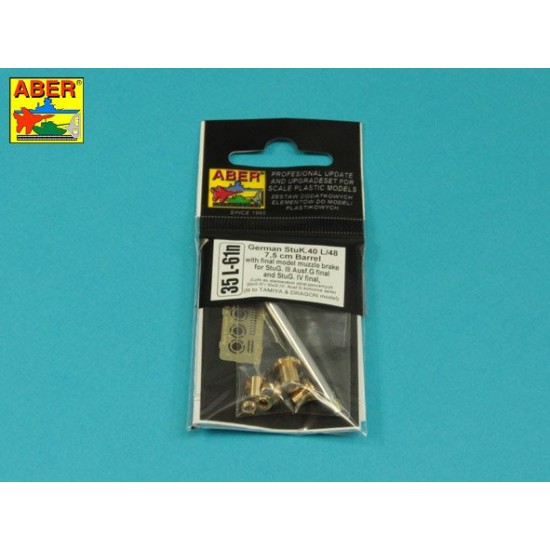 1/35 StuK.40 L/48 7.5cm Gun Barrel w/Final MB for Tamiya/Dragon Stug.III G & IV Late