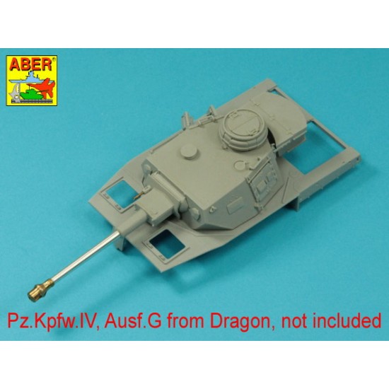 1/35 PzKpfw.VI Ausf.G KwK40L/43 75mm Gun Barrel w/Early Muzzle Brake for Dragon kits 1/35 PzKpfw.VI Ausf.G KwK40L/43 75mm Gun Barrel w/Early Muzzle Brake for Dragon kits