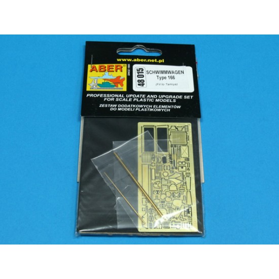 1/48 Schwimmwagen Type166 Photo-Etched Detail set for Tamiya kit 1/48 Schwimmwagen Type166 Photo-Etched Detail set for Tamiya kit