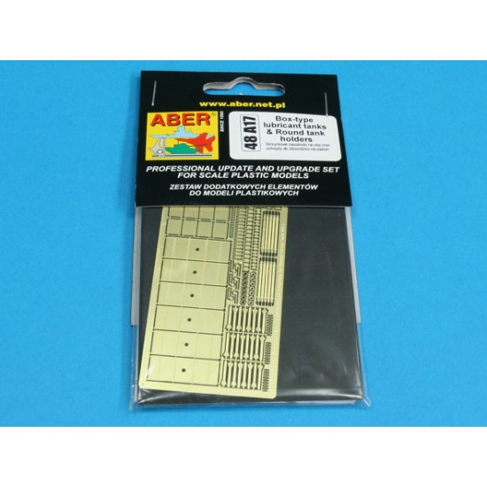 1/48 Box-Type Lubricant Tanks & Round Tank Holders 1/48 Box-Type Lubricant Tanks & Round Tank Holders