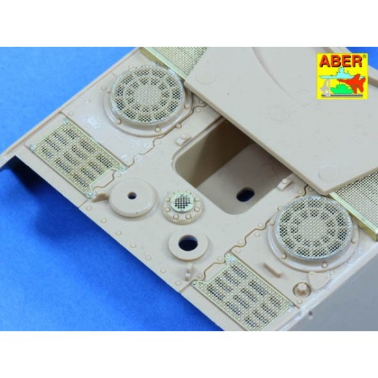 1/48 SdKfz.182 King Tiger (Henschel Turret) Grills for Tamiya kit 1/48 SdKfz.182 King Tiger (Henschel Turret) Grills for Tamiya kit