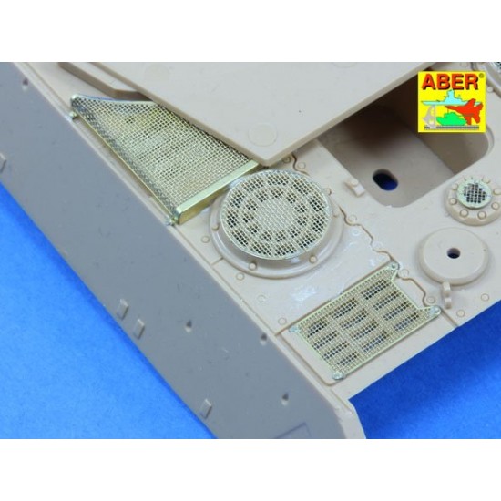 1/48 SdKfz.182 King Tiger (Henschel Turret) Grills for Tamiya kit 1/48 SdKfz.182 King Tiger (Henschel Turret) Grills for Tamiya kit