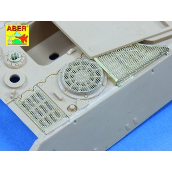1/48 SdKfz.182 King Tiger (Henschel Turret) Grills for Tamiya kit 1/48 SdKfz.182 King Tiger (Henschel Turret) Grills for Tamiya kit