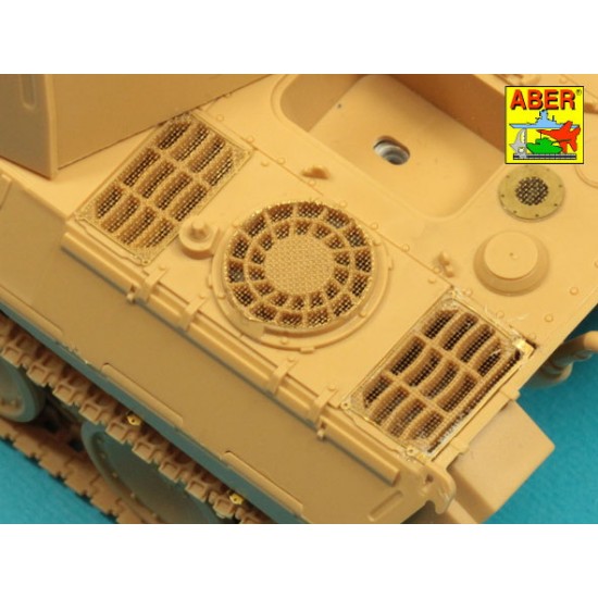 1/48 PzKpfw V Ausf.D Panther Grilles for Tamiya kits 1/48 PzKpfw V Ausf.D Panther Grilles for Tamiya kits