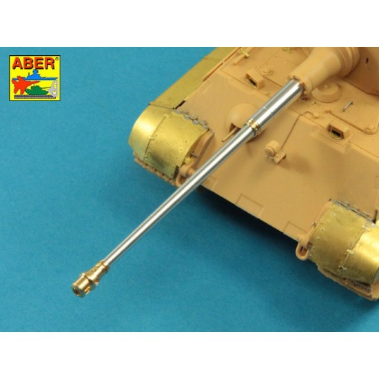 1/48 German King Tiger Turret 8.8cm KwK 43/3 (L/71) Gun Barrel for Tamiya kits