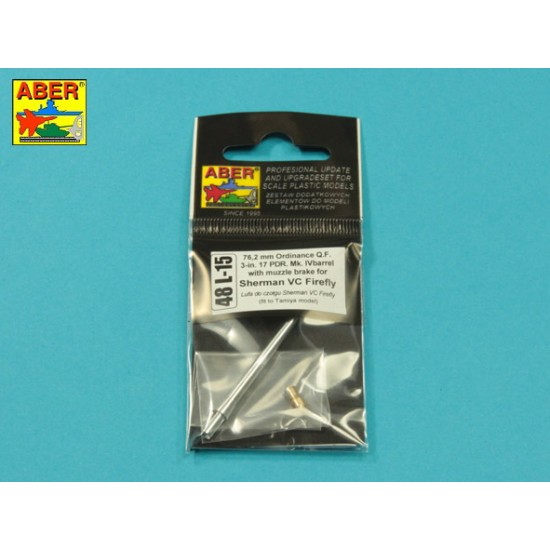 1/48 British Sherman VC Firefly Tank Gun Barrel for Tamiya kits