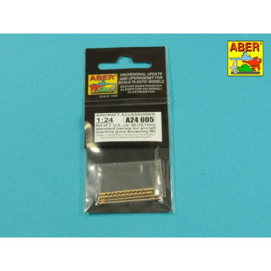 1/24 US MG Browning M2 2 cal .50 (12.7mm) Standard Gun Barrels 1/24 US MG Browning M2 2 cal .50 (12.7mm) Standard Gun Barrels