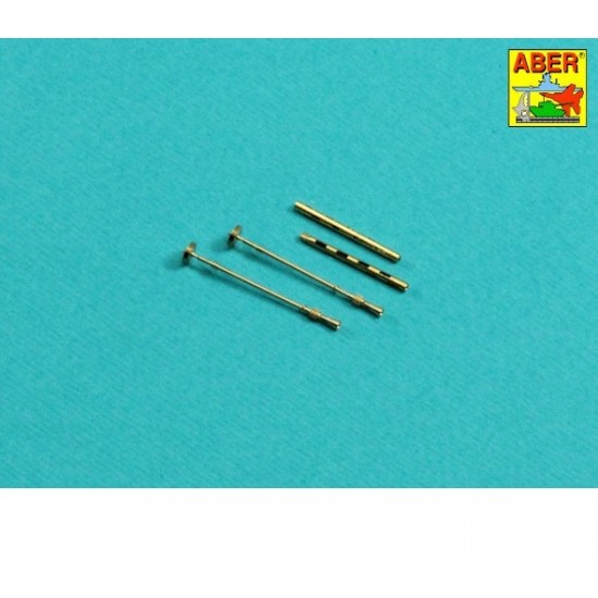 1/32 British Browning .303 Aircraft Machine Guns Barrels with Flash Hiders (2pcs) 1/32 British Browning .303 Aircraft Machine Guns Barrels with Flash Hiders (2pcs)