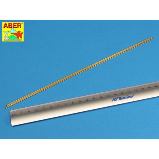 Brass Tubes 1.00x0.20mm (Length: 250mm, 4pcs) Brass Tubes 1.00x0.20mm (Length: 250mm, 4pcs)