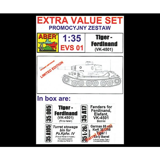 1/35 Tiger-Ferdinand Detail Set for Italeri kits 1/35 Tiger-Ferdinand Detail Set for Italeri kits