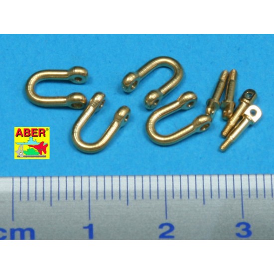 1/35 Late Model Shackles for PzKpfw.VI Tiger Ausf.B (x4pcs) 1/35 Late Model Shackles for PzKpfw.VI Tiger Ausf.B (x4pcs)