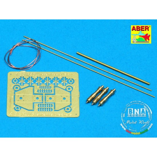 1/35 US Antenna with Brackets (3pcs) 1/35 US Antenna with Brackets (3pcs)