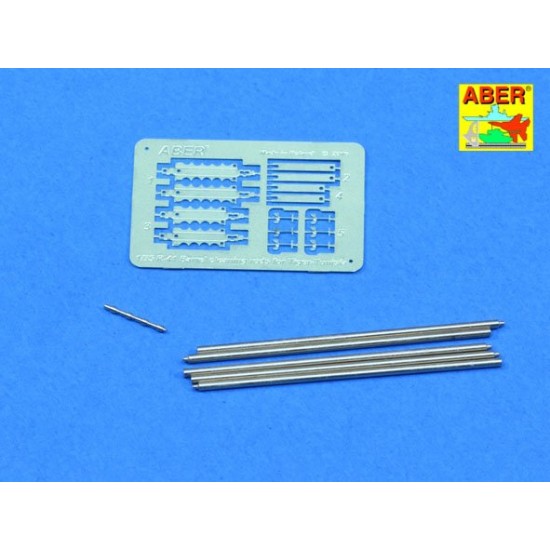 1/35 Barrel Cleaning Rods with Brackets for Tiger I Tunisia for Tamiya kit 1/35 Barrel Cleaning Rods with Brackets for Tiger I Tunisia for Tamiya kit