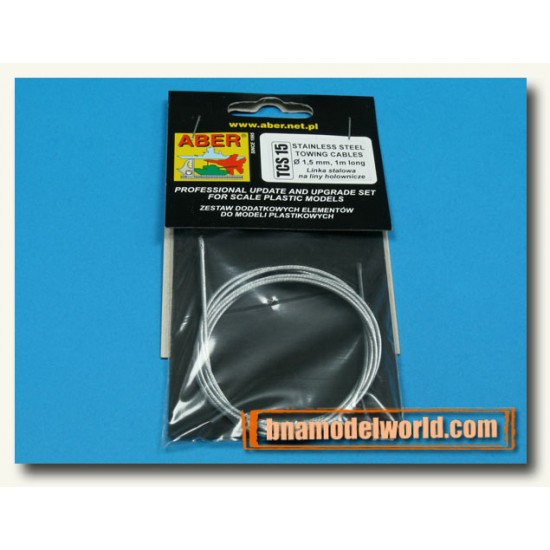 Stainless Steel Towing Cables (Diameter: 1.5mm, Length: 1 meter) Stainless Steel Towing Cables (Diameter: 1.5mm, Length: 1 meter)
