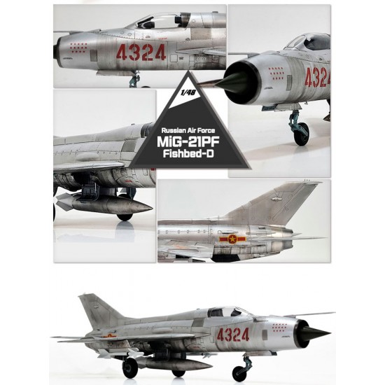 1/48 Russian Air Force MiG-21PF Fishbed-D Mikoyan-Gurevich 1/48 Russian Air Force MiG-21PF Fishbed-D Mikoyan-Gurevich