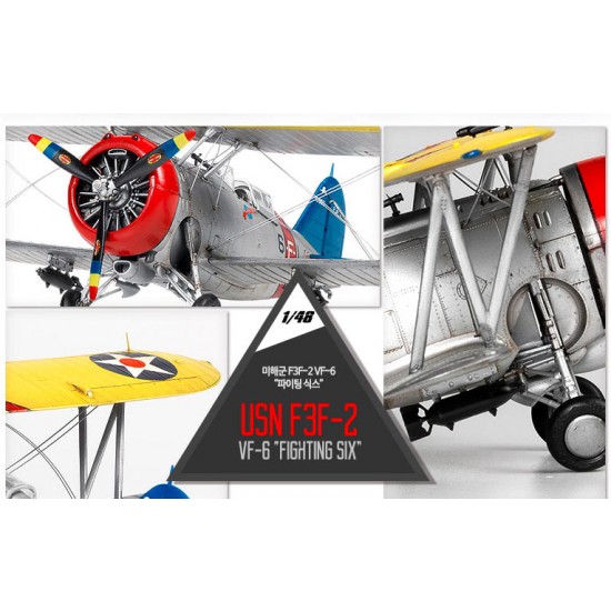 1/48 USN Grumman F3F-2 VF-6 Fighting Six 1/48 USN Grumman F3F-2 VF-6 Fighting Six