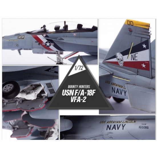 1/72 USN Boeing F/A-18F Super Hornet VFA-2 Bounty Hunters 1/72 USN Boeing F/A-18F Super Hornet VFA-2 Bounty Hunters