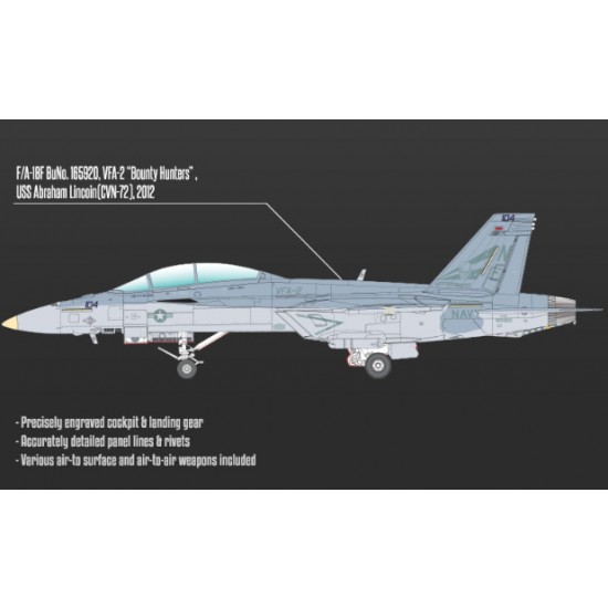 1/72 USN Boeing F/A-18F Super Hornet VFA-2 Bounty Hunters 1/72 USN Boeing F/A-18F Super Hornet VFA-2 Bounty Hunters