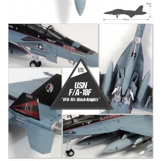 1/72 USN F/A-18F VFA-154 Black Knights 1/72 USN F/A-18F VFA-154 Black Knights