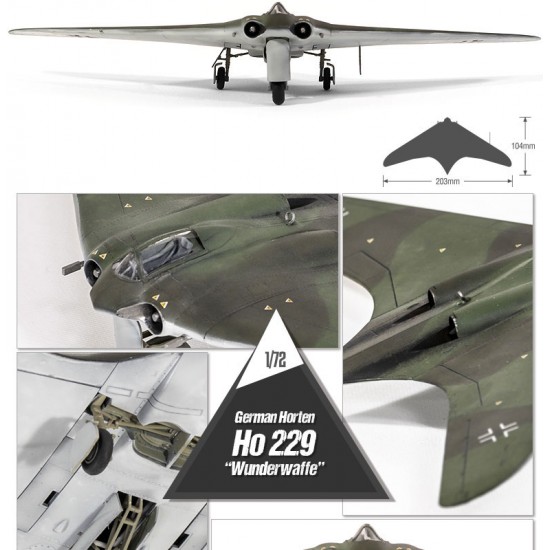 1/72 German Horten Ho 229 Wunderwaffe Fighter-bomber 1/72 German Horten Ho 229 Wunderwaffe Fighter-bomber