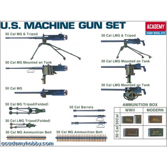 1/35 US Machine Gun Set
