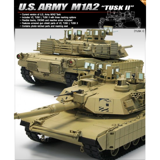 1/35 US Army Tank M1A2 TUSK II 1/35 US Army Tank M1A2 TUSK II
