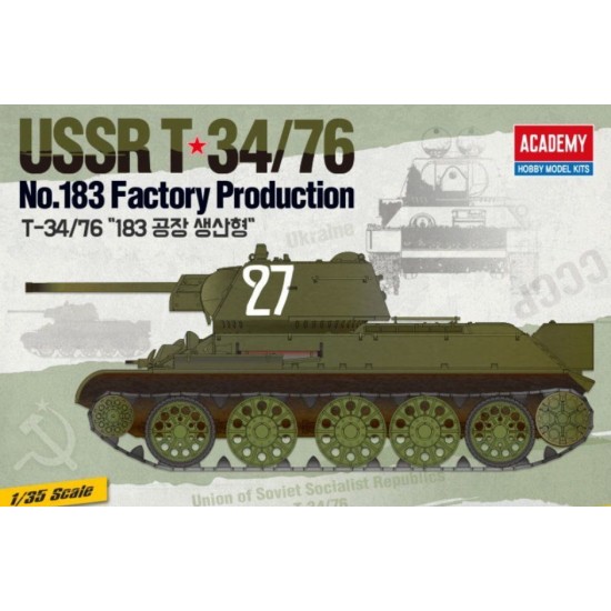 1/35 USSR T-34/76 No.183 Factory Production 1/35 USSR T-34/76 No.183 Factory Production