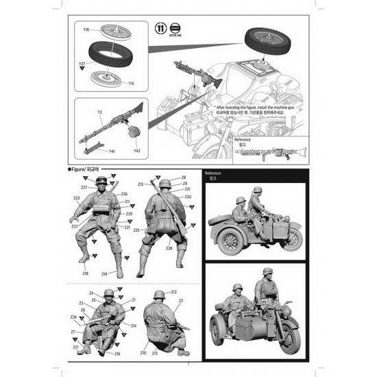 1/35 German Panzer I Ausf.B and Motorcycle
