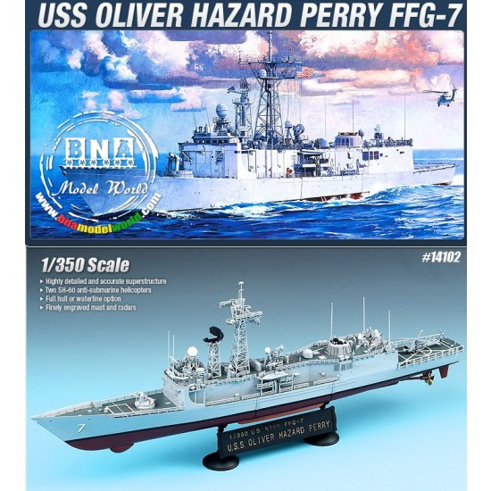 1/350 USS Oliver Hazard Perry FFG-7 - US Navy Guided Missile Frigate