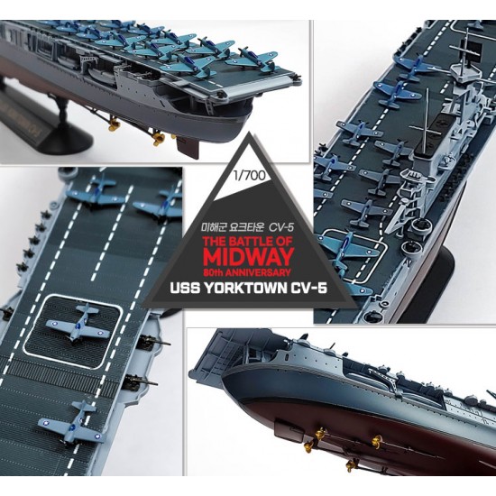 1/700 USS Yorktown CV-5 Battle of Midway 80th Anniversary 1/700 USS Yorktown CV-5 Battle of Midway 80th Anniversary