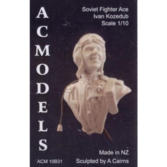 1/10 WWII Soviet Fighter Pilot Ace Ivan Kozedub (1 Resin Bust) 1/10 WWII Soviet Fighter Pilot Ace Ivan Kozedub (1 Resin Bust)