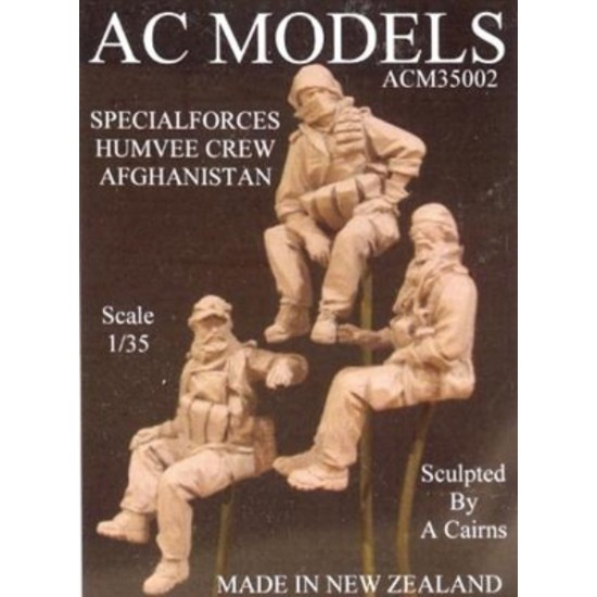 1/35 US Special Forces Humvee Crew in Afghanistan (3 Resin Figures) 1/35 US Special Forces Humvee Crew in Afghanistan (3 Resin Figures)